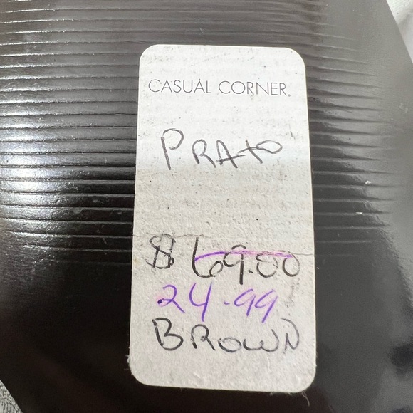 Causal Corners Flat Loafer Color Brown Size 7 1/2 M,  New Shoe Removed Peeling. - Picture 11 of 13